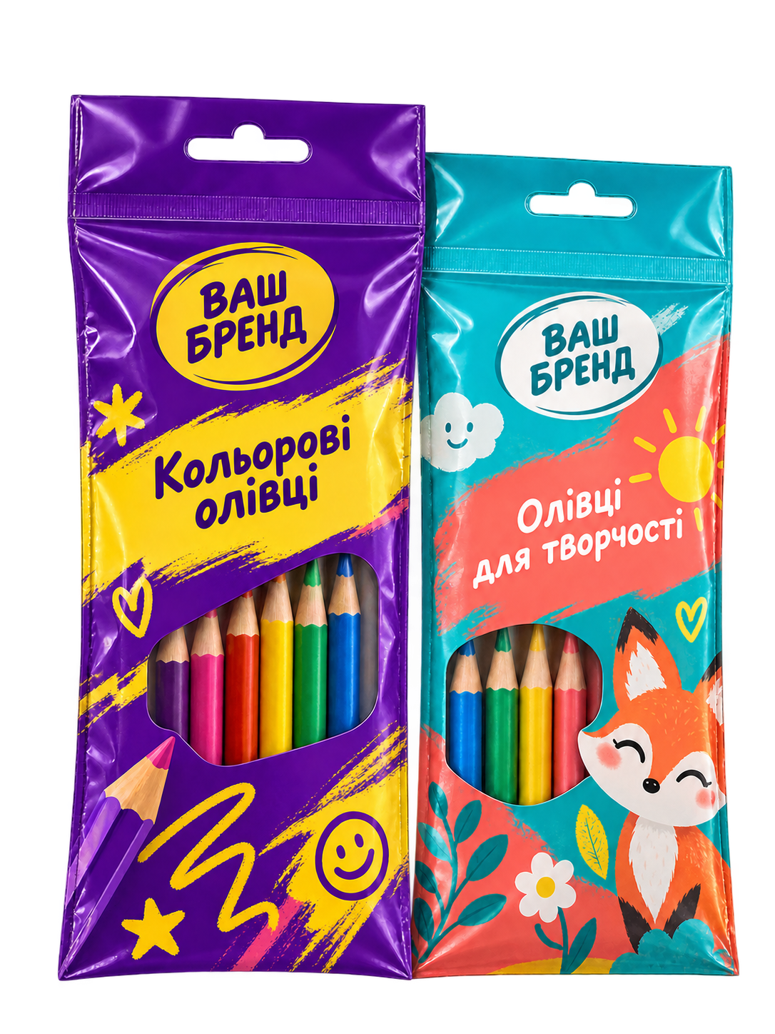 Пакети з європідвісом і клейкою стрічкою