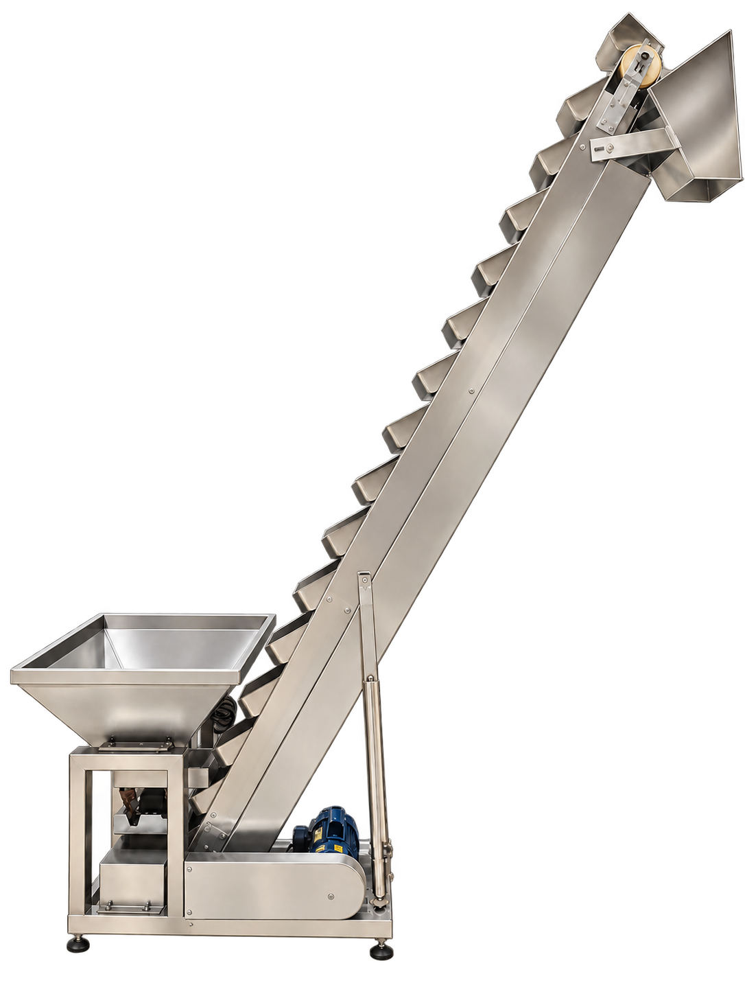 Separate L7 bucket elevator, distinct from a belt feeder. For MPPFO 13 it is an optional feeder, not part of the base machine.